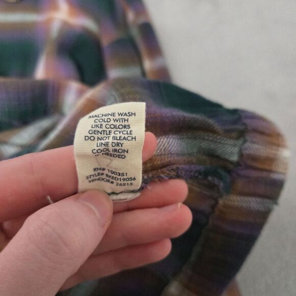 BKE Womens Eased Fit Plaid Half Zip Pullover Long Sleeve Shacket Size S Flannel - Picture 6 of 7